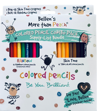 Load image into Gallery viewer, More than Peach® Colored Pencils (Mega Box)-  Rainbow (Traditional) & 'Skin-tone' Supply List Bundle
