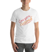 Load image into Gallery viewer, More than Peach® Adult Crayon Activist® Sleeve T-Shirt - Unisex