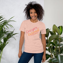 Load image into Gallery viewer, More than Peach® Adult Crayon Activist® Sleeve T-Shirt - Unisex