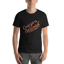 Load image into Gallery viewer, More than Peach® Adult Crayon Activist® Sleeve T-Shirt - Unisex