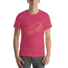 Load image into Gallery viewer, More than Peach® Adult Crayon Activist® Sleeve T-Shirt - Unisex