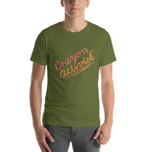 Load image into Gallery viewer, More than Peach® Adult Crayon Activist® Sleeve T-Shirt - Unisex