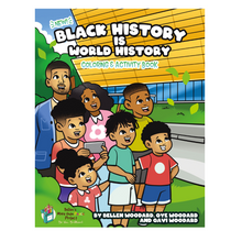 Load image into Gallery viewer, NEW! More than Peach® Black History is World History Coloring &amp; Activity Book
