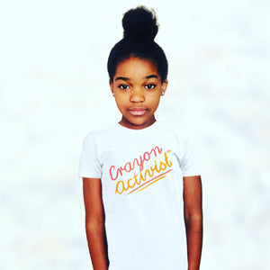 More than Peach® Youth Crayon Activist™ T-Shirt in "Many Beautiful Colors!" -Unisex