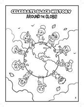 Load image into Gallery viewer, LIMITED TIME ONLY -BEGINNING 1/10!-  More than Peach® Black History is World History Coloring &amp; Activity Book
