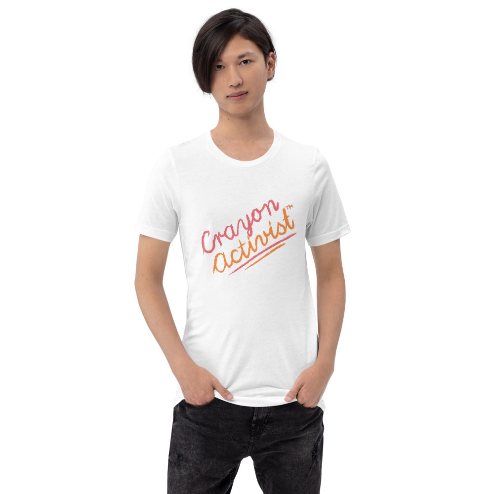 More than Peach® Adult Crayon Activist® Sleeve T-Shirt - Unisex