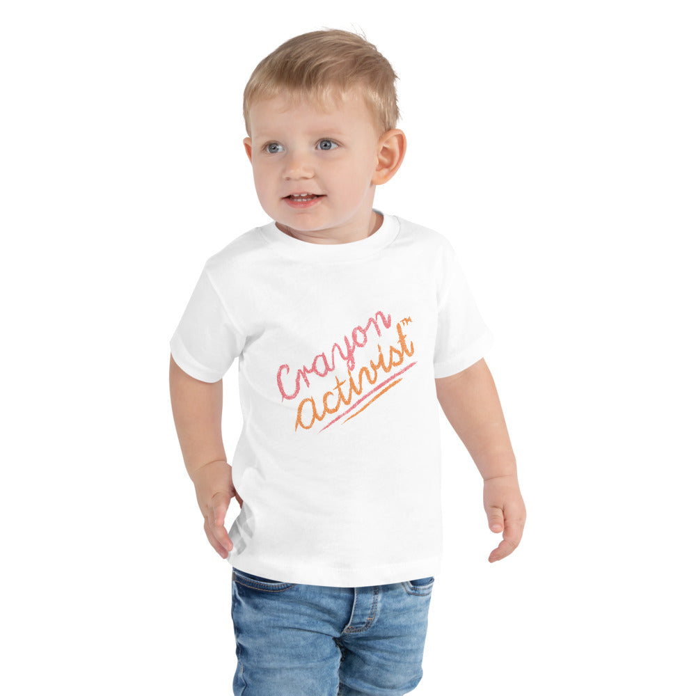 More than Peach® Toddler Crayon Activist® Short Sleeve Tee