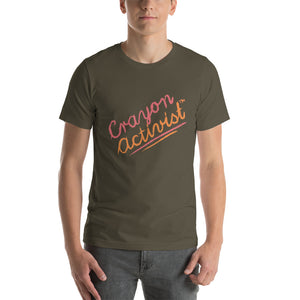 More than Peach® Adult Crayon Activist® Sleeve T-Shirt - Unisex
