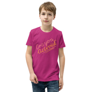 More than Peach® Youth Crayon Activist T-Shirt in "Many Beautiful Colors!" -Unisex