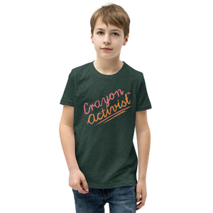 More than Peach® Youth Crayon Activist T-Shirt in "Many Beautiful Colors!" -Unisex