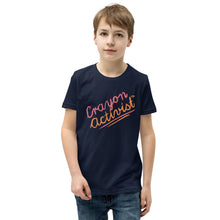 Load image into Gallery viewer, More than Peach® Youth Crayon Activist T-Shirt in &quot;Many Beautiful Colors!&quot; -Unisex
