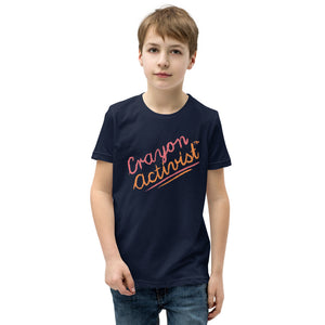 More than Peach® Youth Crayon Activist T-Shirt in "Many Beautiful Colors!" -Unisex