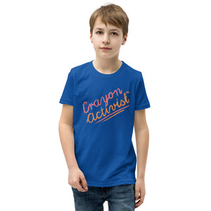 More than Peach® Youth Crayon Activist T-Shirt in "Many Beautiful Colors!" -Unisex